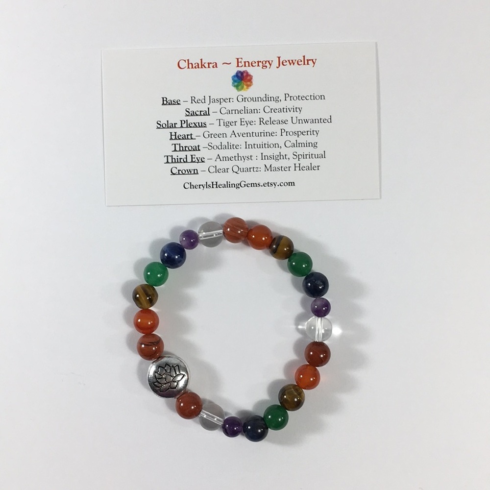 Chakra energy jewelry
